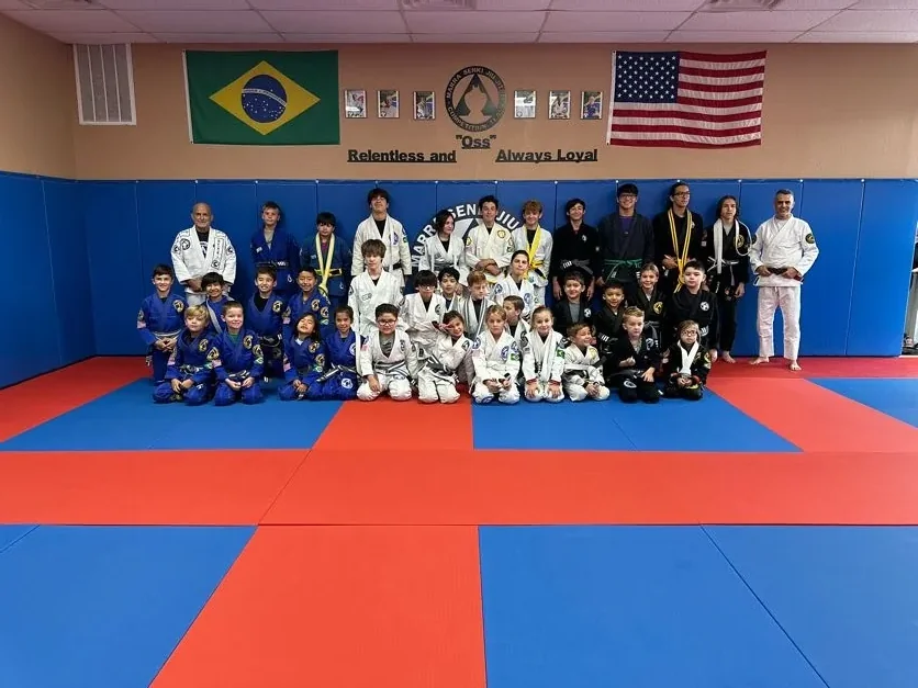 Kids Brazilian Jiu-Jitsu class at Marra Senki Academy in San Antonio